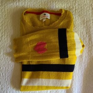 Sundry Yellow Striped Sweater